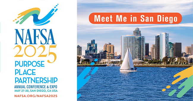 NAFSA 2025 Meet Me in San Diego Horizontal