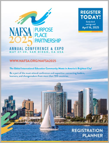 NAFSA 2025 Registration Planner Cover Image