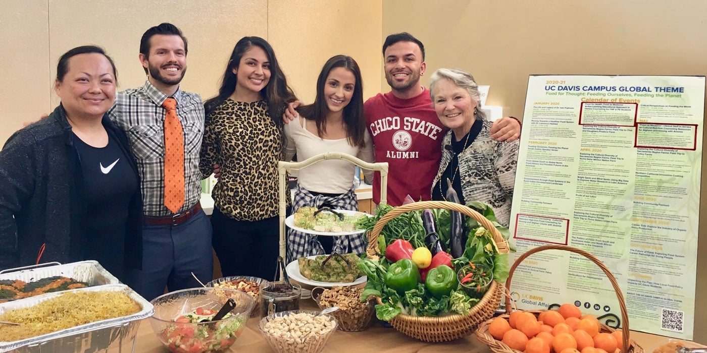 University of California-Davis students participating in a healthy nutrition program