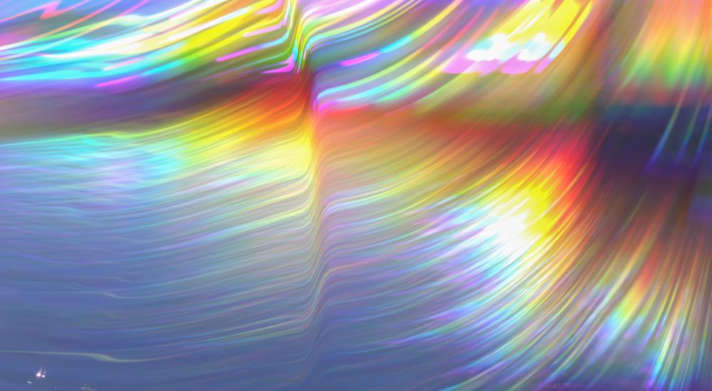 light refracting in multiple colors