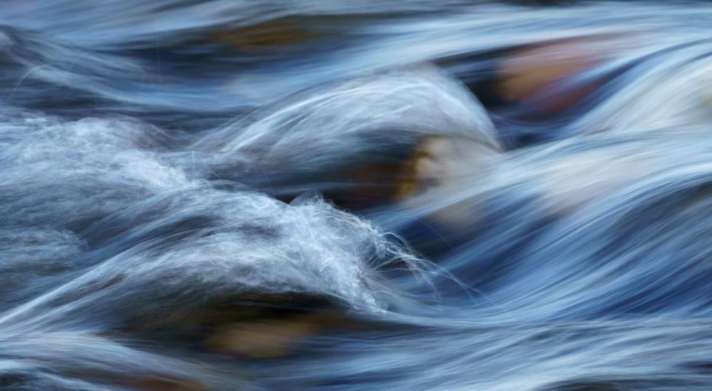 closeup image of small waves in water