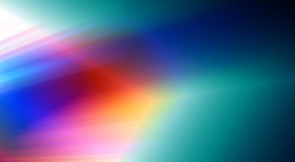 light refracting in multiple colors