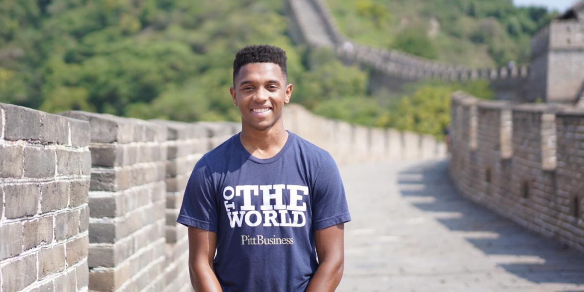 Student on the Great Wall of China