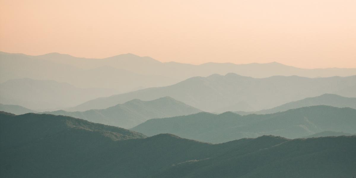 Mountain ranges in different shades