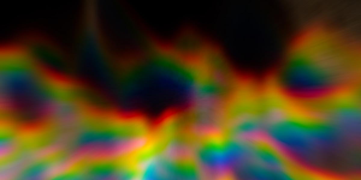 light refracting in multiple colors