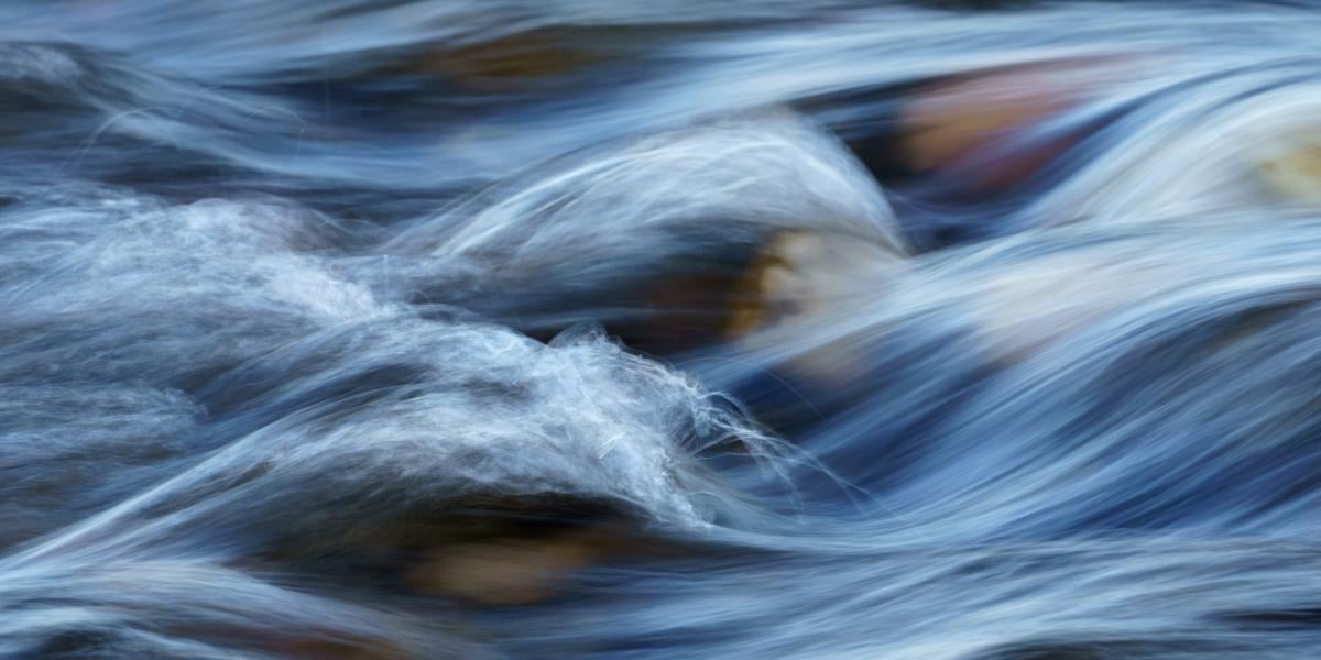 closeup image of small waves in water