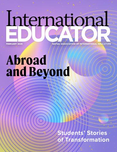 Cover for the February 2025 issue of International Educator magazine