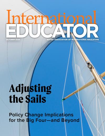 Cover for the October 2024 issue of International Educator magazine