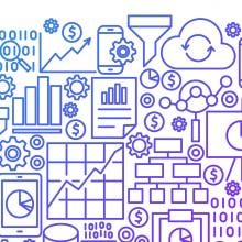 illustration of different data icons