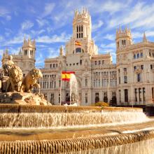 Cibeles fountain in Madrid, Spain